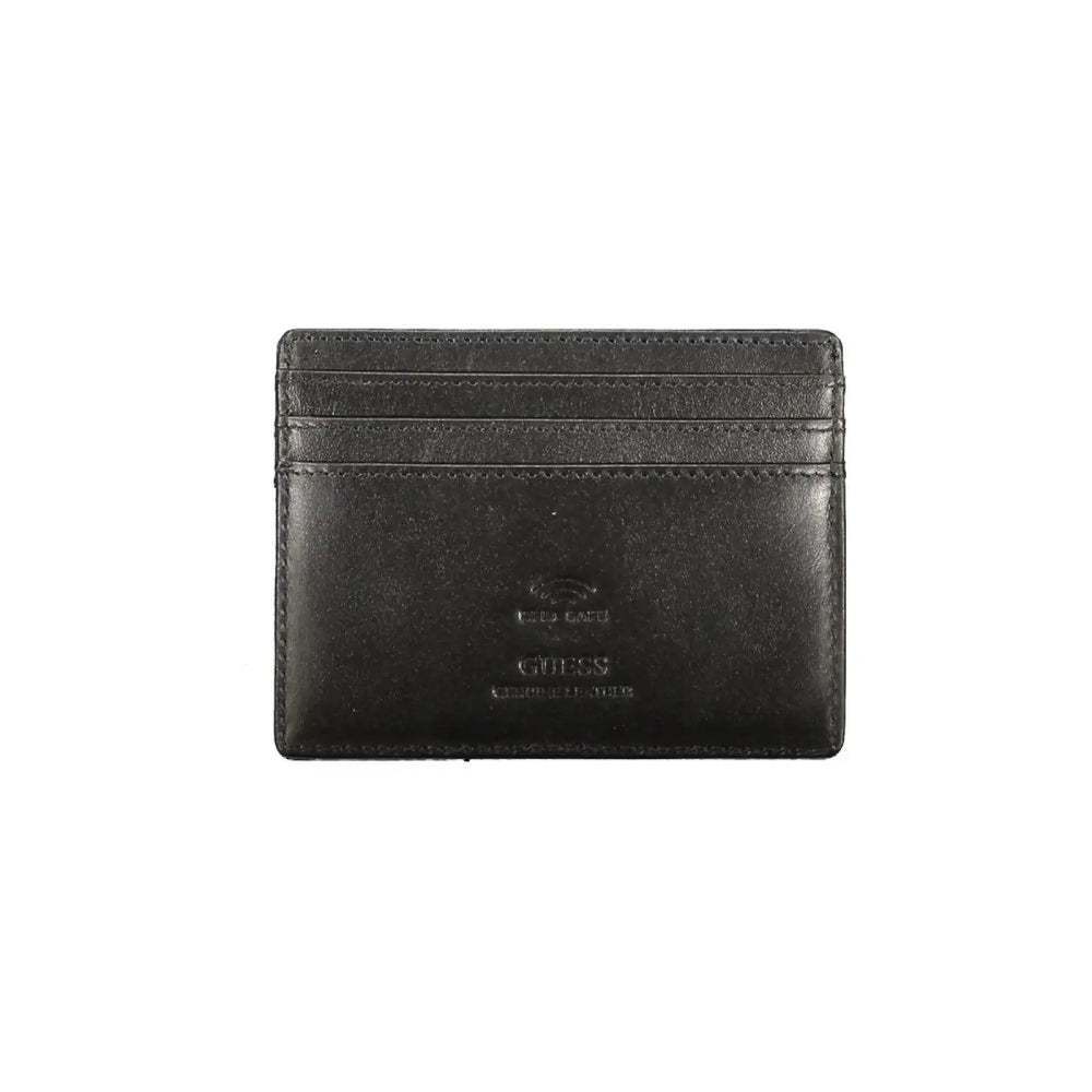 Guess Jeans Black Leather Men Wallet
