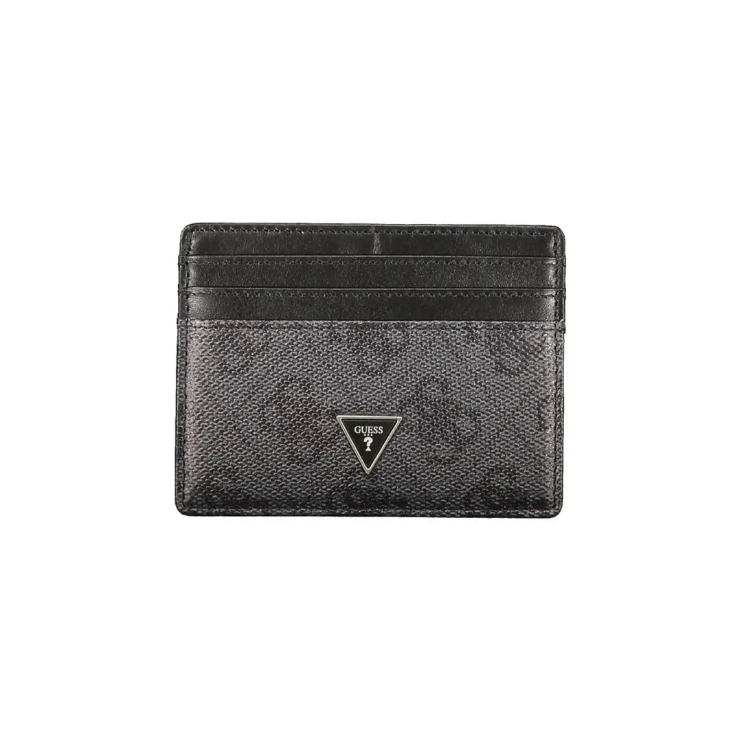Guess Jeans Black Leather Men Wallet