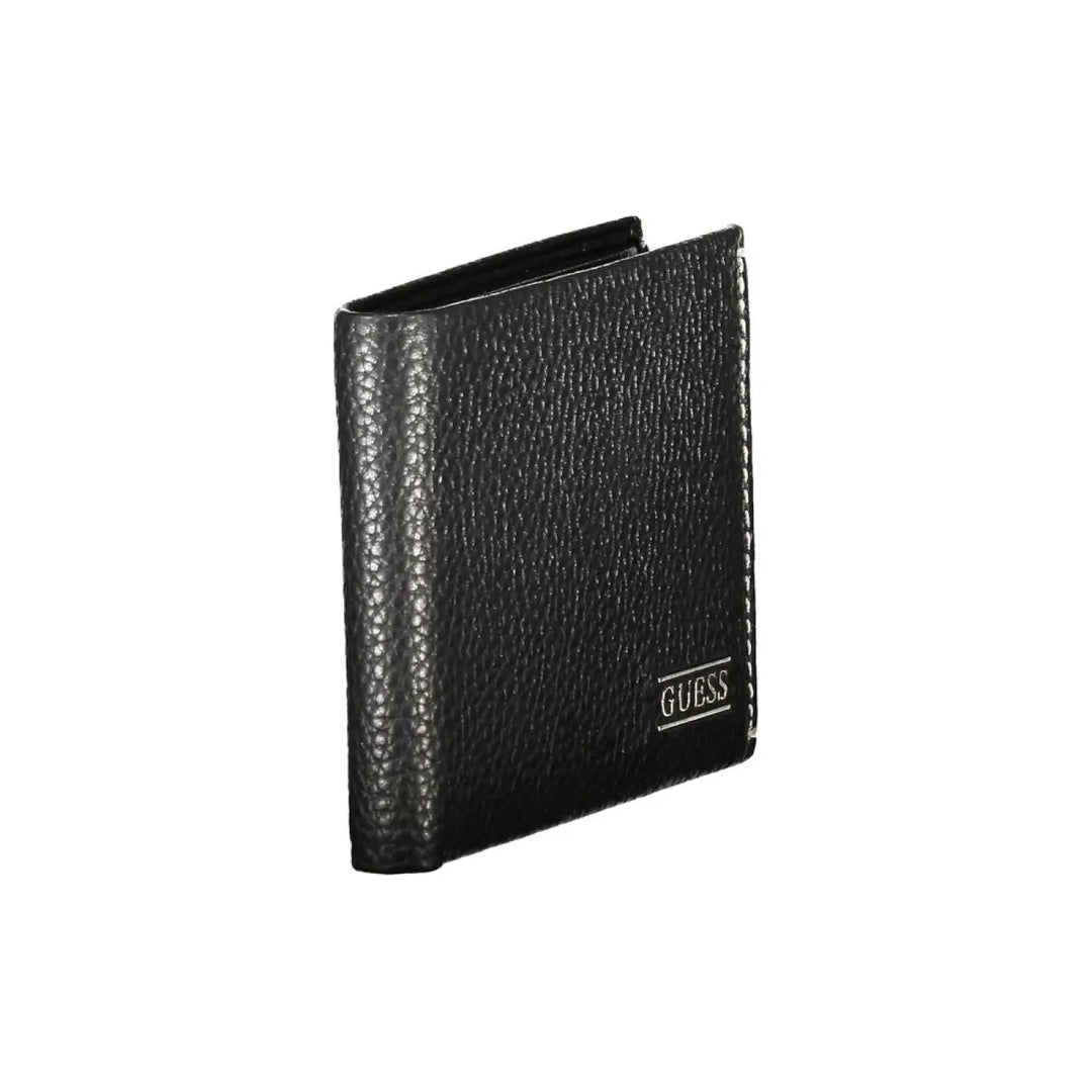 Guess Jeans Black Leather Men’s Wallet