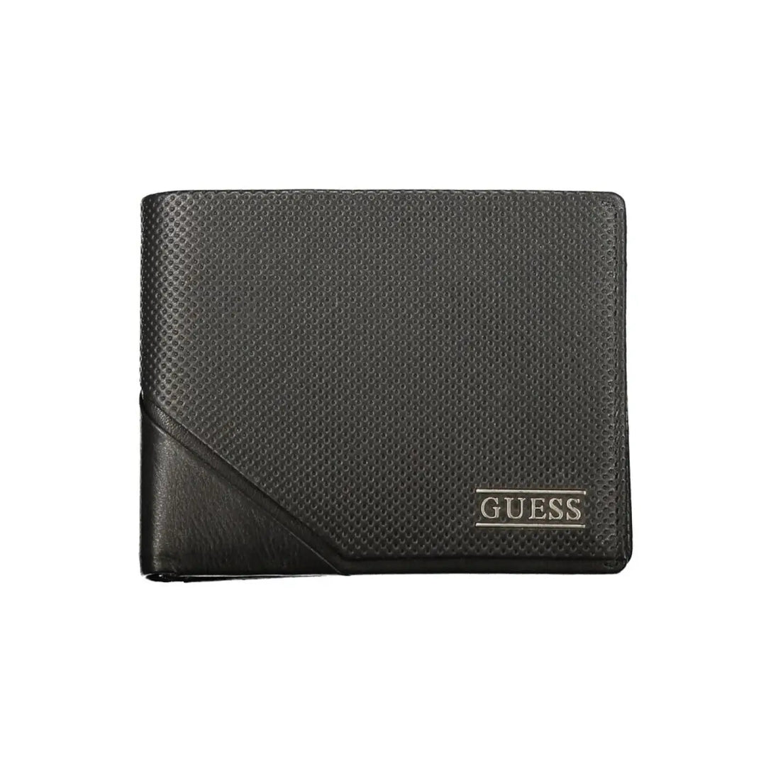 Guess Jeans Black Leather Men’s Wallet