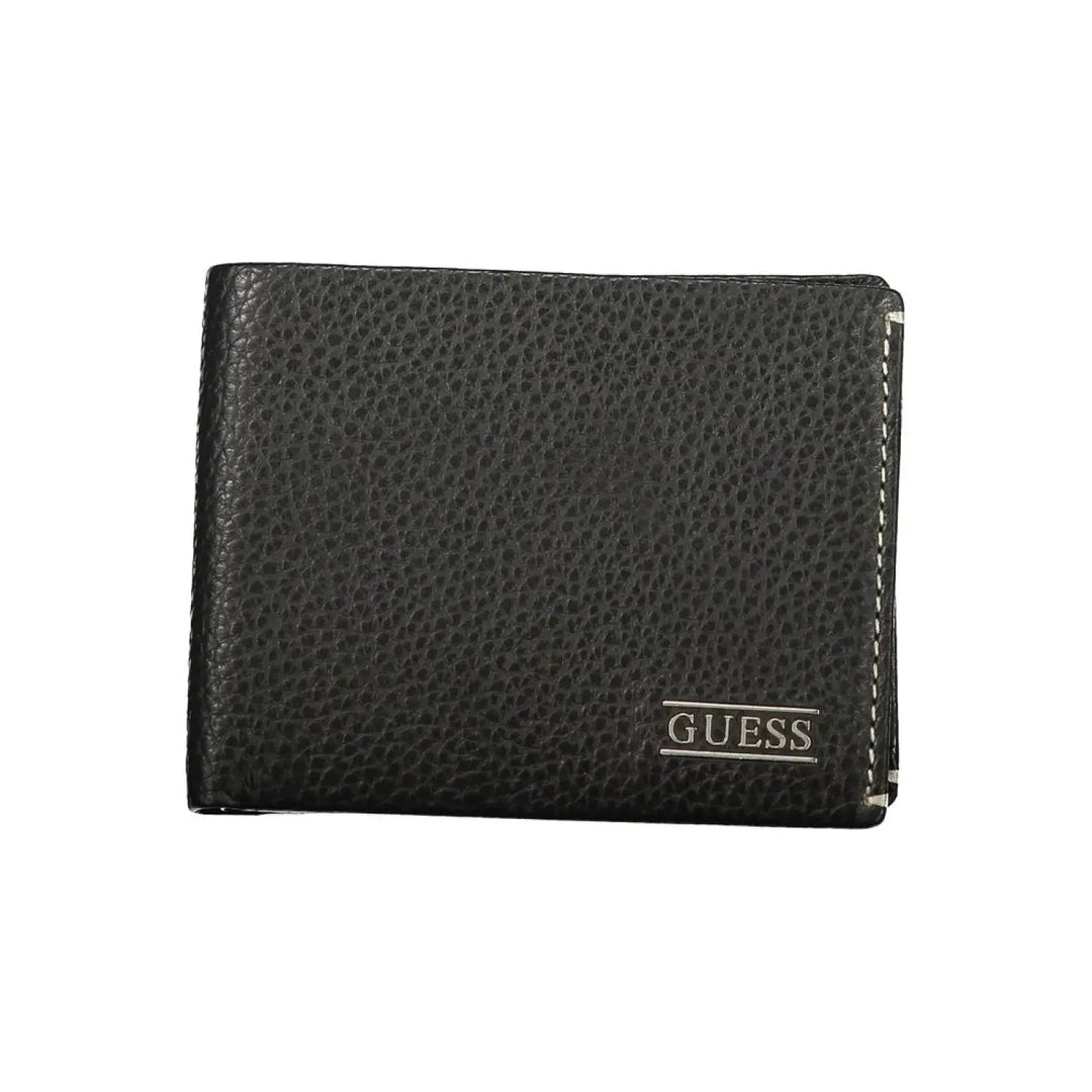 Guess Jeans Black Leather Men’s Wallet