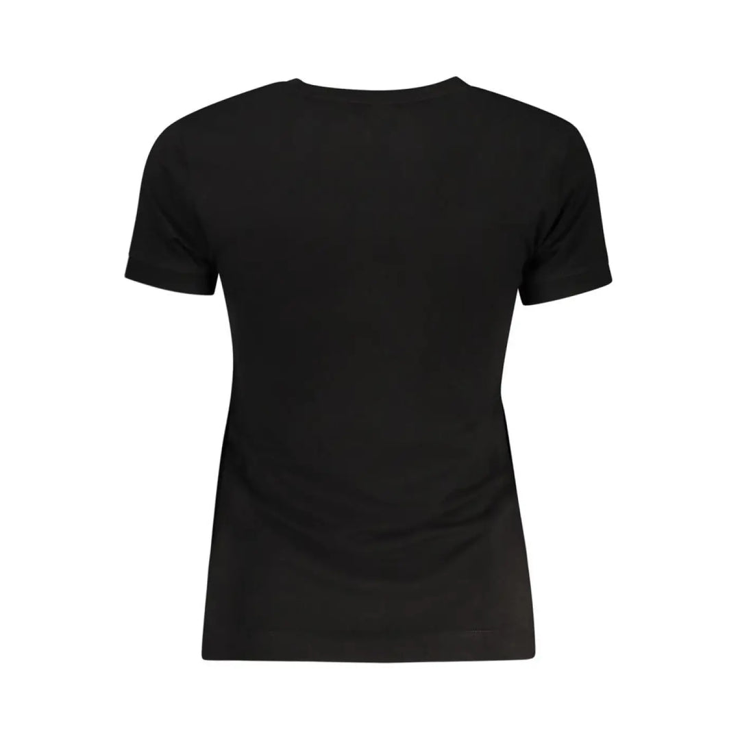 Guess Jeans Black Organic Cotton Women T-shirt