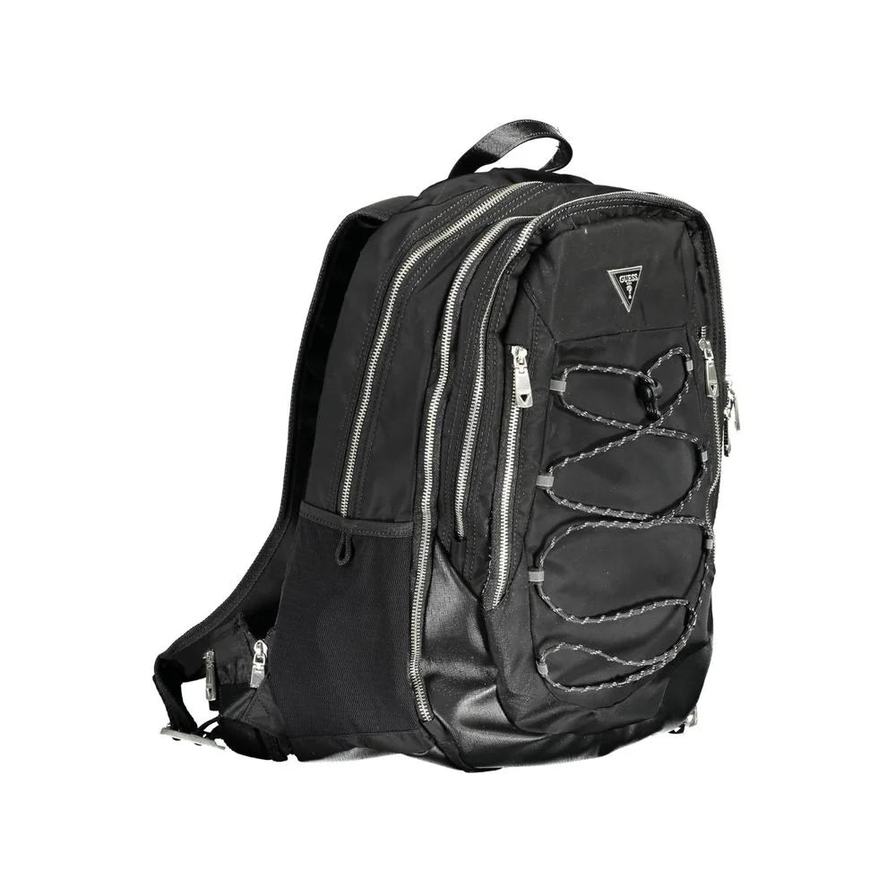 Guess Jeans Black Polyamide Backpack