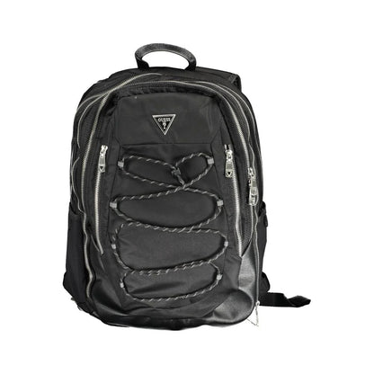 Guess Jeans Black Polyamide Backpack