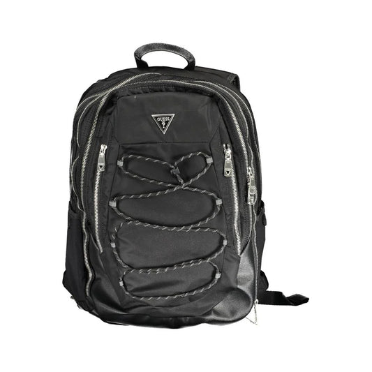 Guess Jeans Black Polyamide Backpack