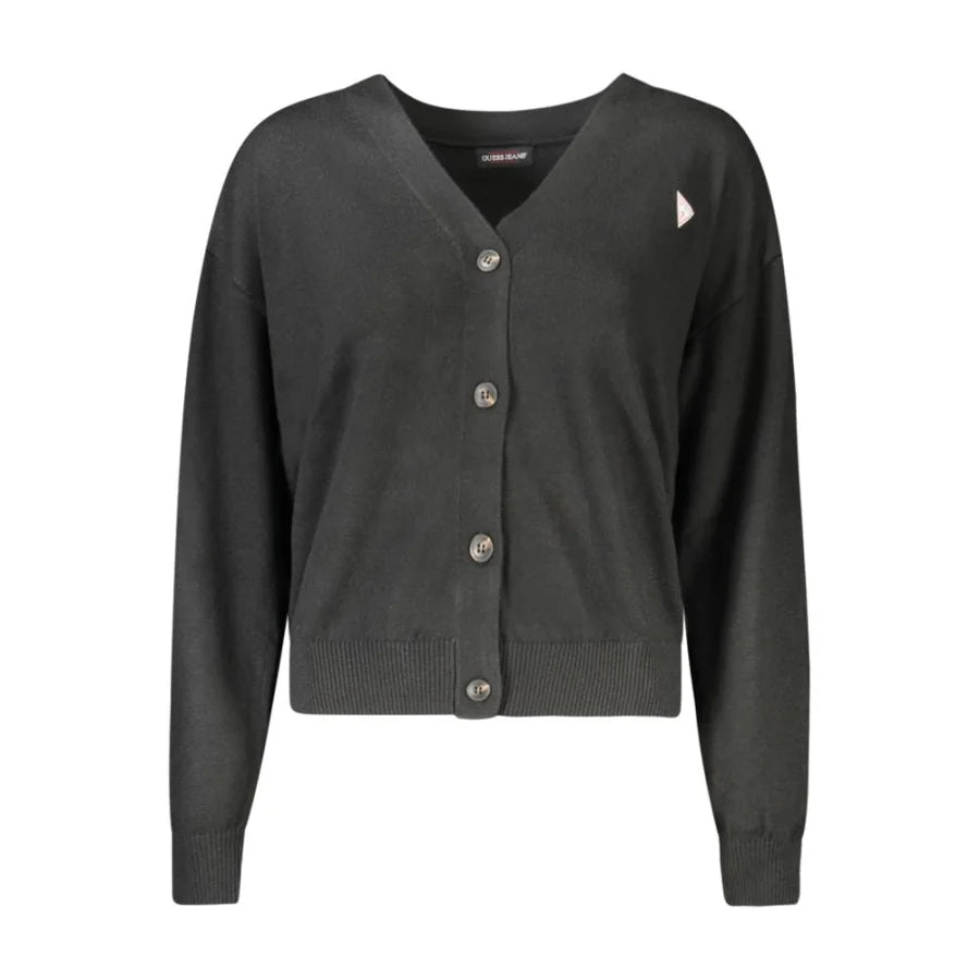 Guess Jeans Black Polyester Women’s Cardigan