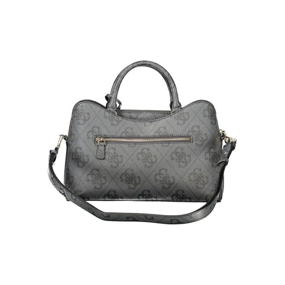 Guess Jeans ?Black Polyurethane Women Handbag’