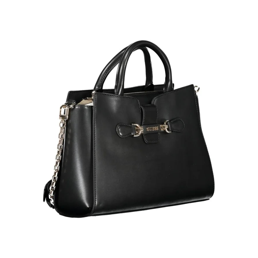 Guess Jeans Black Polyurethane Women Handbag