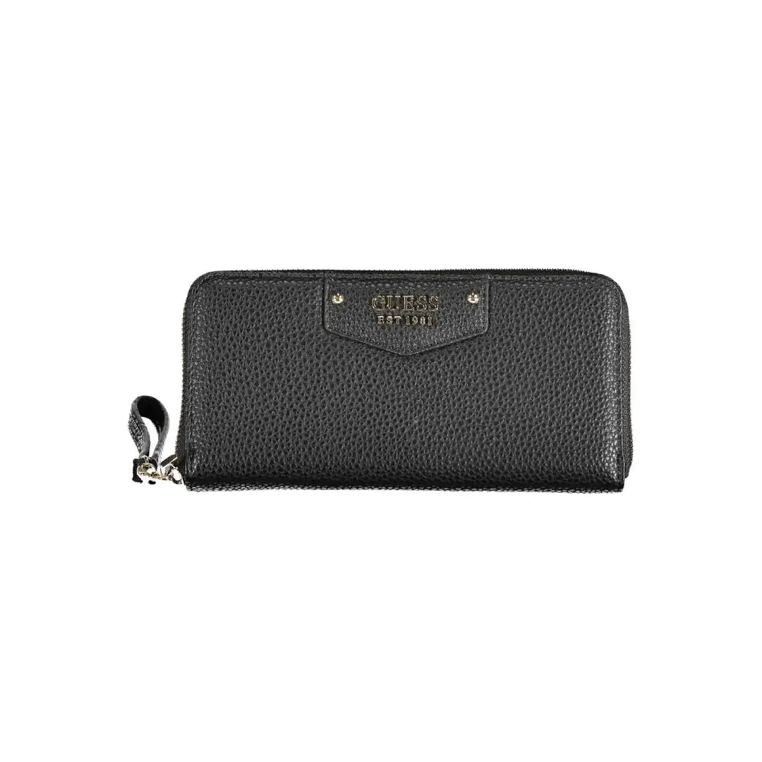 Guess Jeans Black Polyurethane Women Wallet