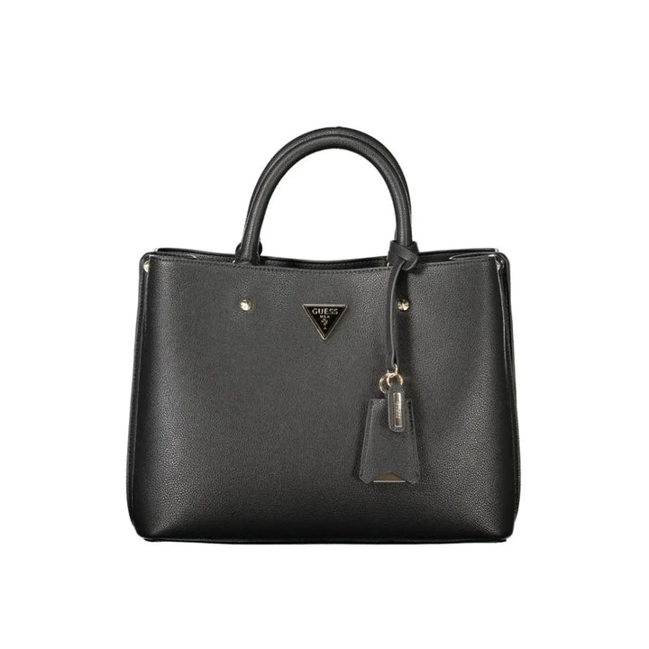 Guess Jeans ?Black Polyurethane Womens Bag’