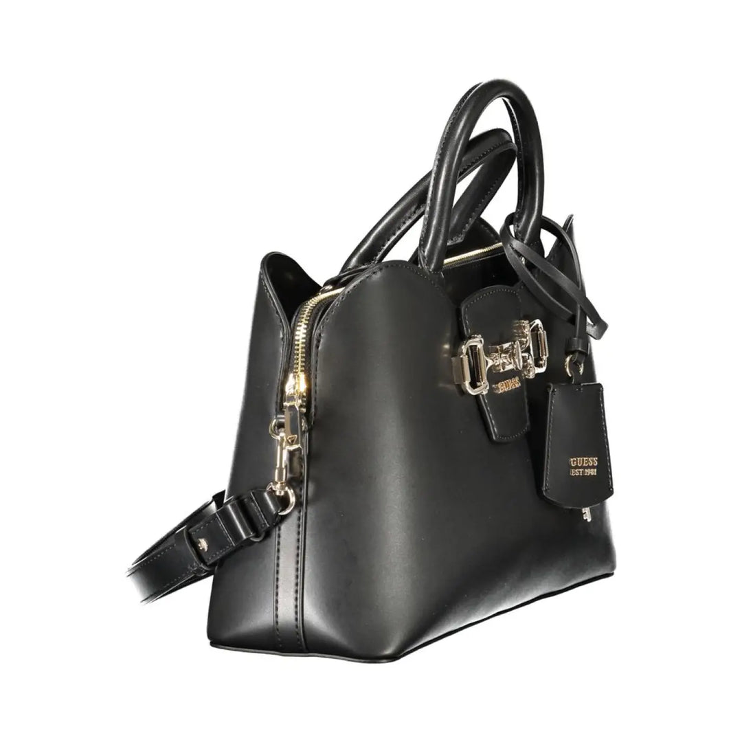 Guess Jeans Black Polyurethane Women’s Handbag