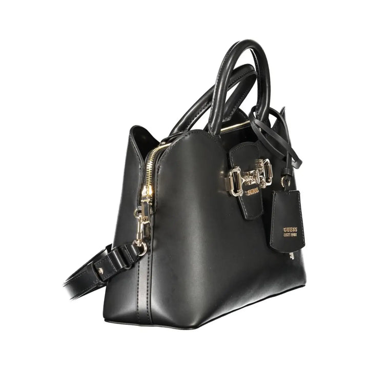 Guess Jeans Black Polyurethane Women’s Handbag