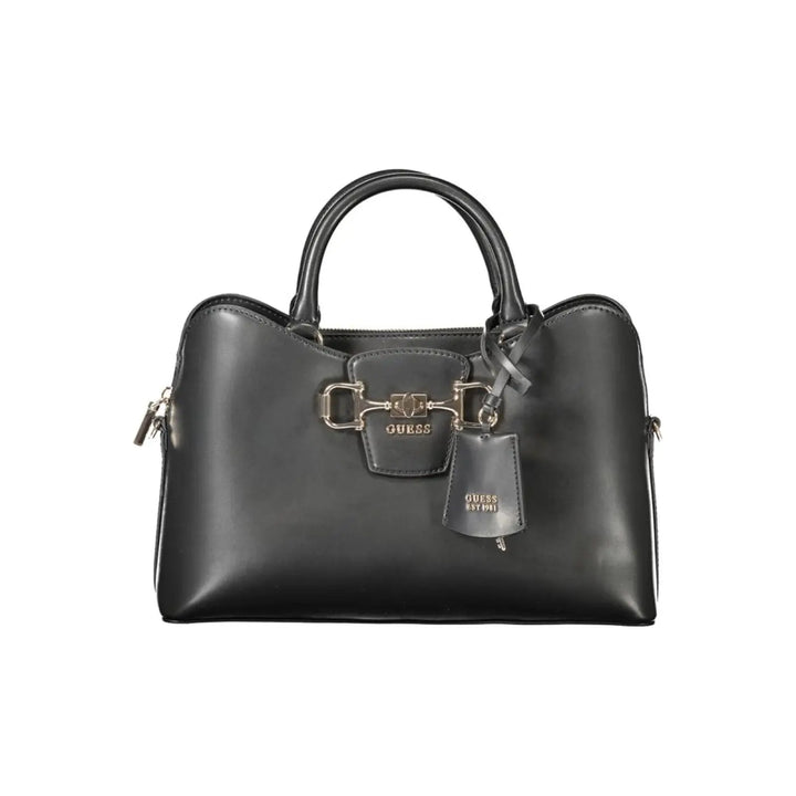 Guess Jeans Black Polyurethane Women’s Handbag