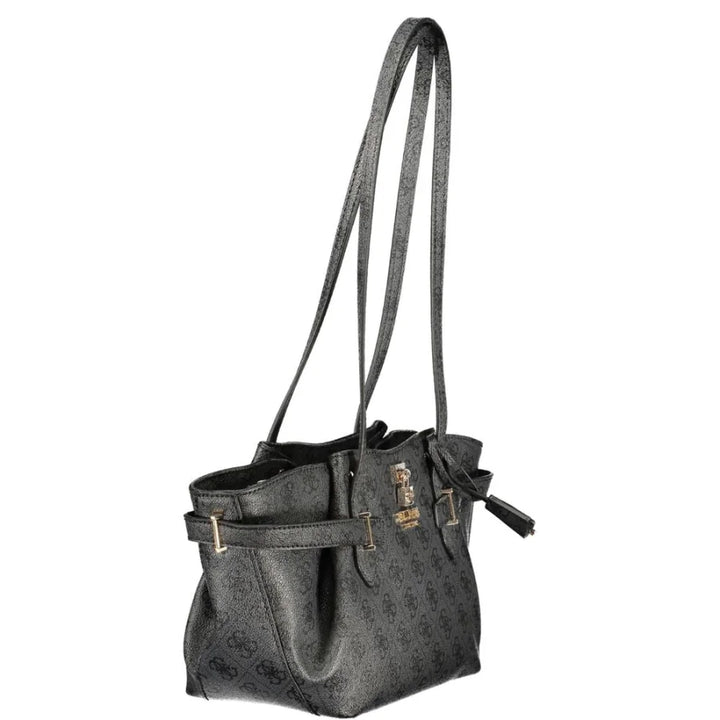 Guess Jeans Black Polyurethane Women’s Handbag