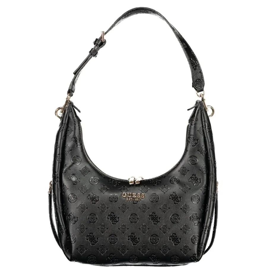 Guess Jeans Black Polyurethane Women’s Handbag