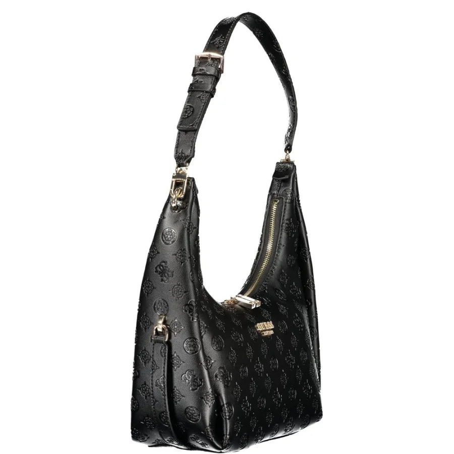Guess Jeans Black Polyurethane Women’s Handbag