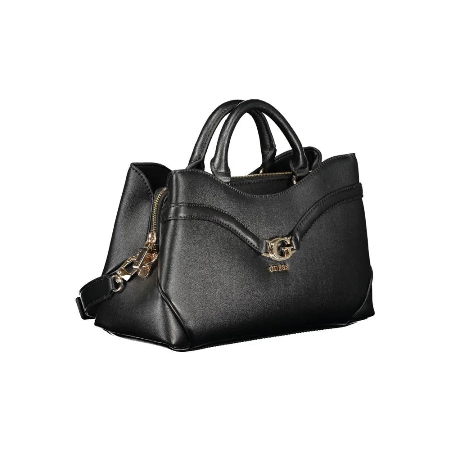 Guess Jeans Black Polyurethane Women’s Handbag