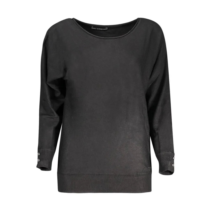 Guess Jeans Black Viscosa Women Sweater