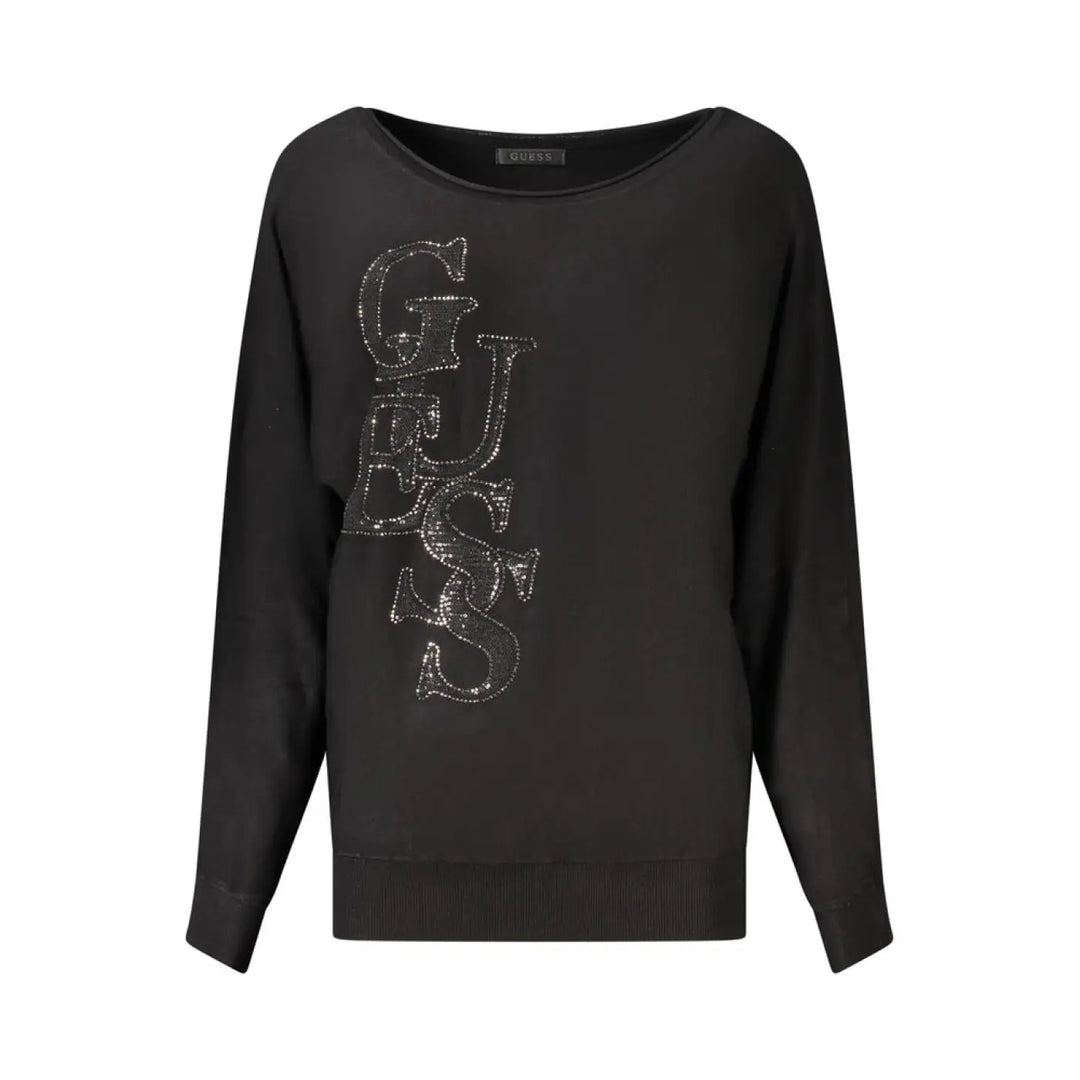 Guess Jeans Black Viscose Women’s Sweater