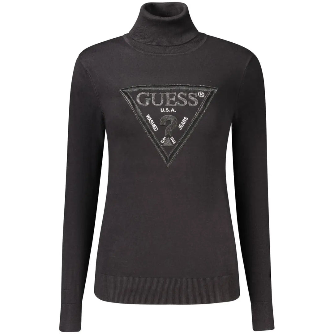 Guess Jeans Black Viscose Women’s Sweater
