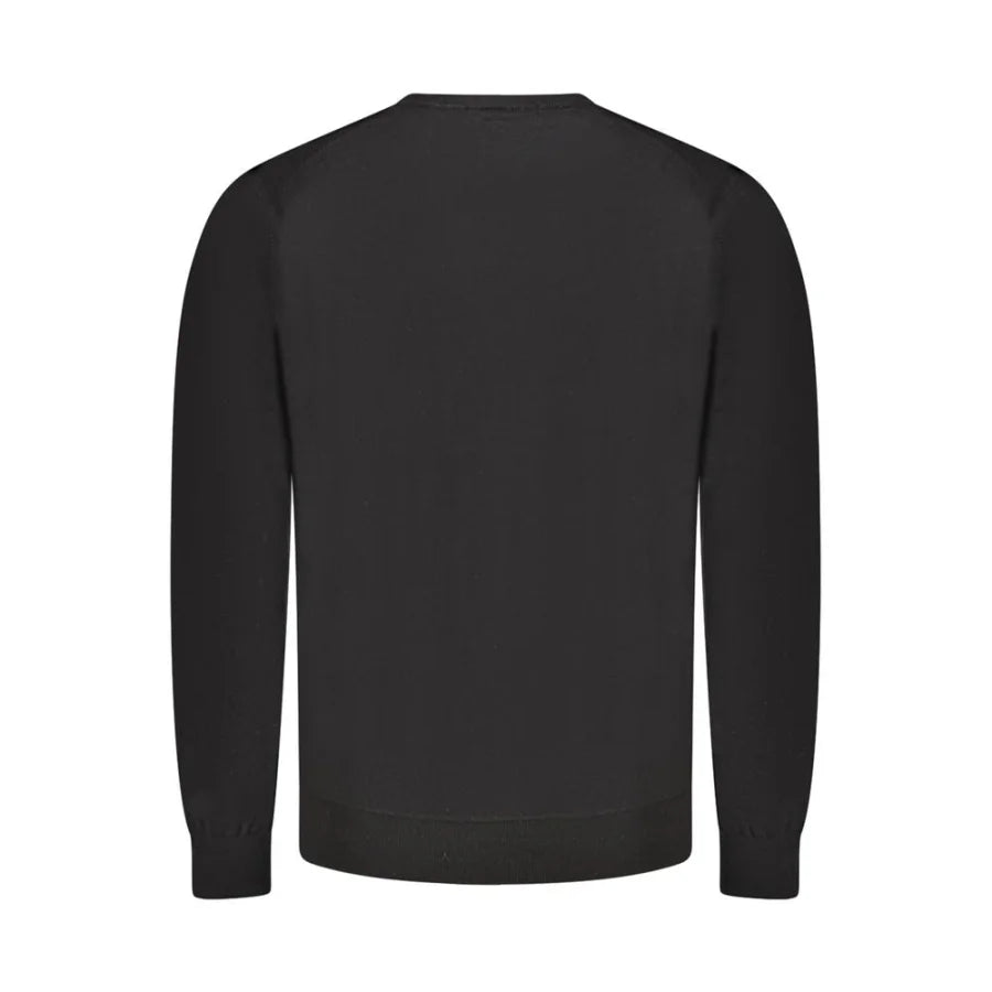 Guess Jeans Black Wool Mens Sweater