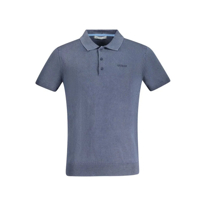 Guess Jeans Blu Cotton Men Polo