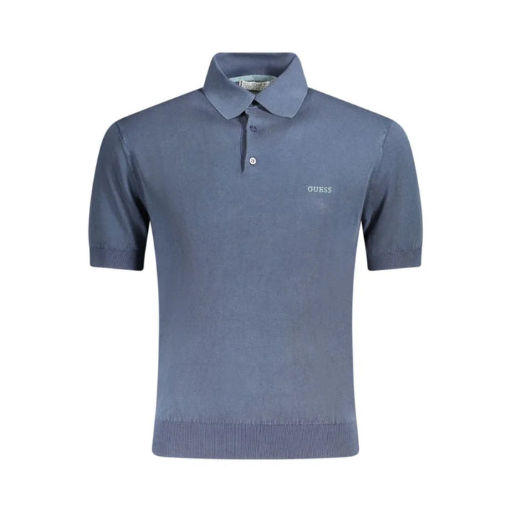 Guess Jeans Blu Cotton Men’s Polo Shirt