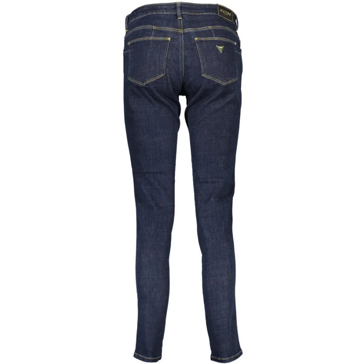 Guess Jeans Blu Recycled Cotton Donna