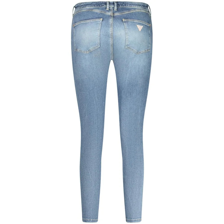 Guess Jeans Blu Recycled Cotton Woman