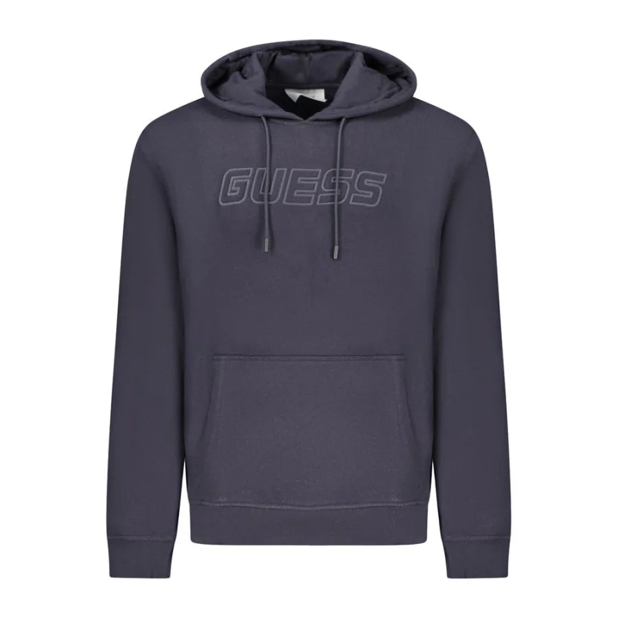 Guess Jeans Blue Cotton Men’s Hooded Sweatshirt