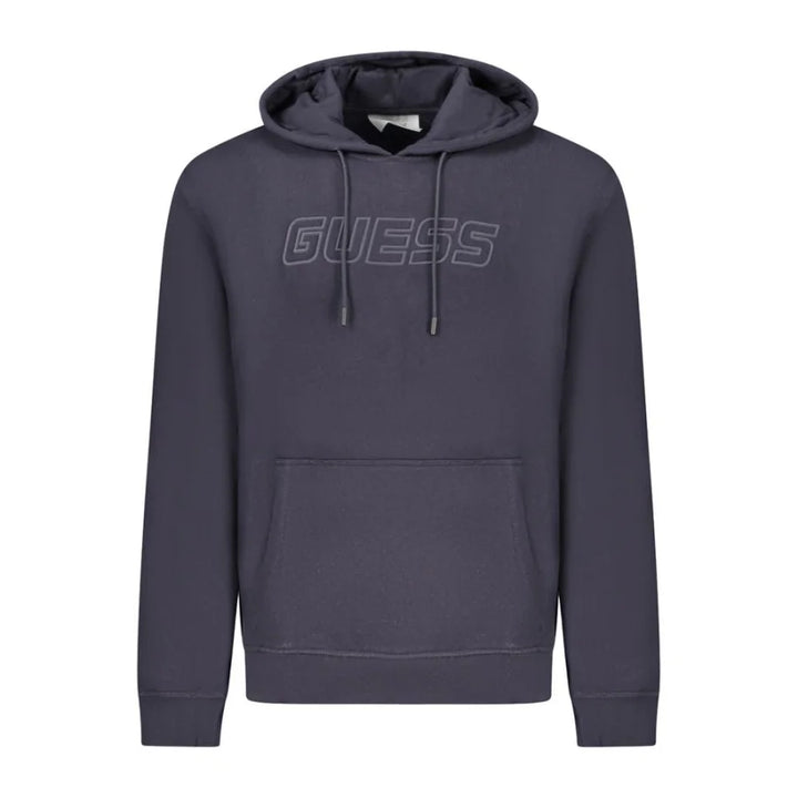 Guess Jeans Blue Cotton Men’s Hooded Sweatshirt