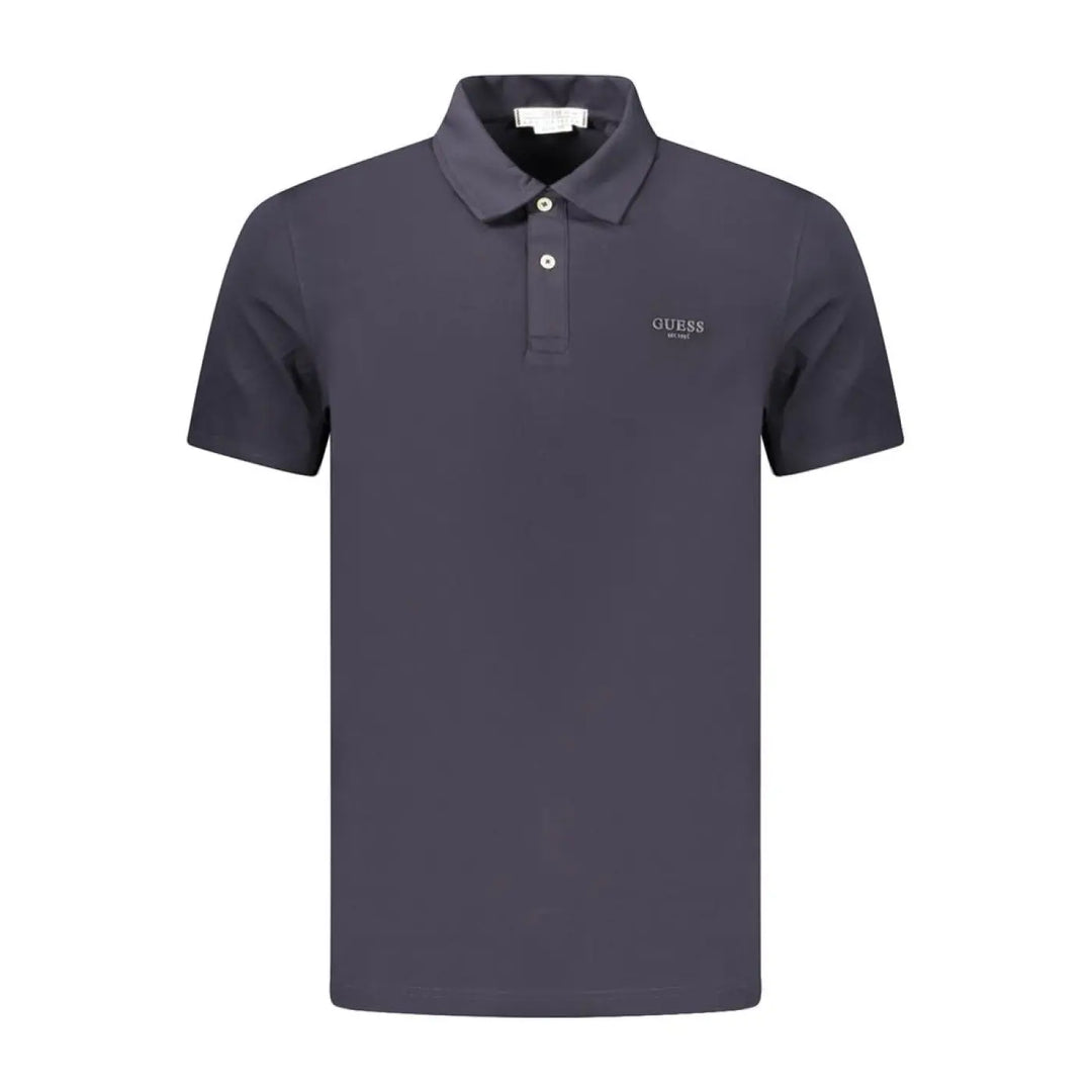 Guess Jeans Blue Cotton Mens Polo Shirt