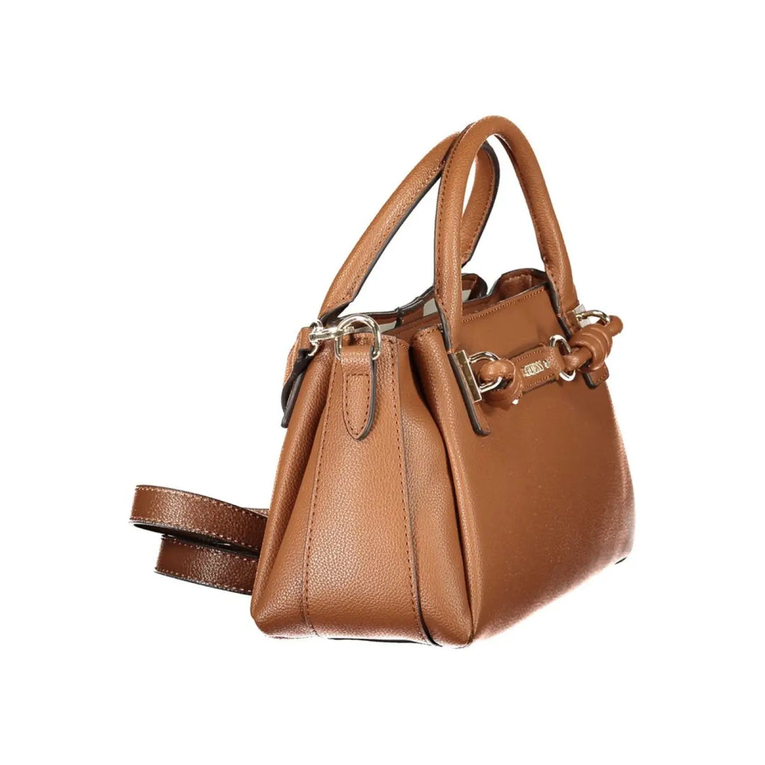 Guess Jeans Brown Polyurethane Women’s Bag with Adjustable Strap
