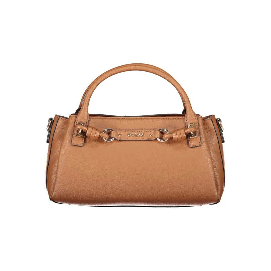 Guess Jeans Brown Polyurethane Women’s Bag with Adjustable Strap