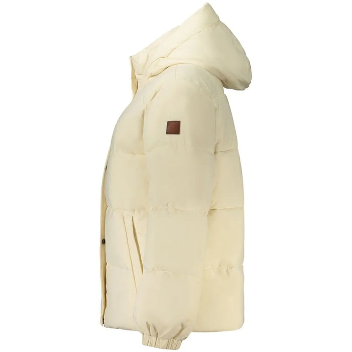 Guess Jeans Cream Polyester Women’s Jacket