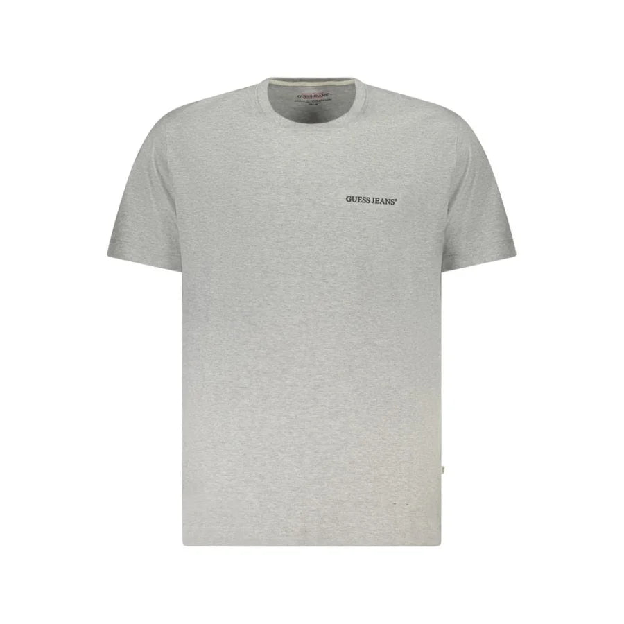 Guess Jeans Gray Cotton Men T-Shirt
