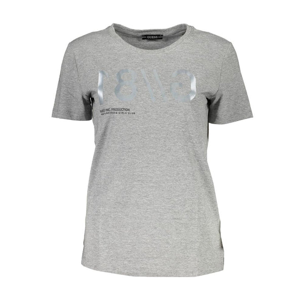 Guess Jeans - Gray Cotton Women T-Shirt