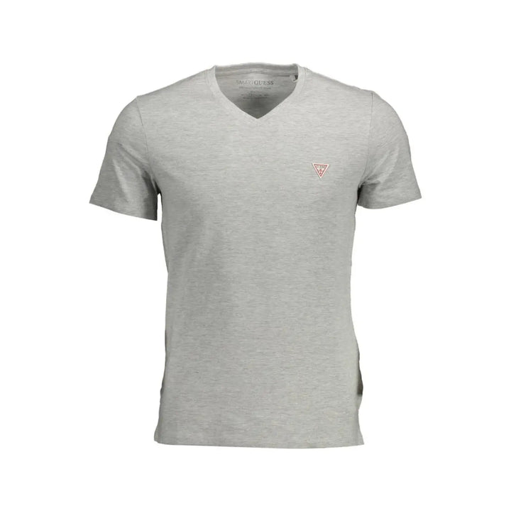 Guess Jeans Gray Organic Cotton Men T-shirt