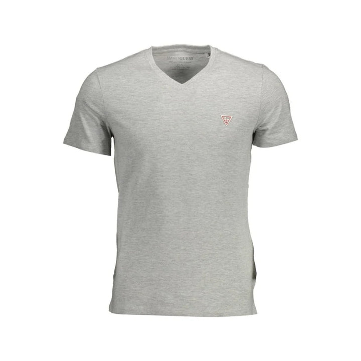 Guess Jeans Gray Organic Cotton Men T-Shirt