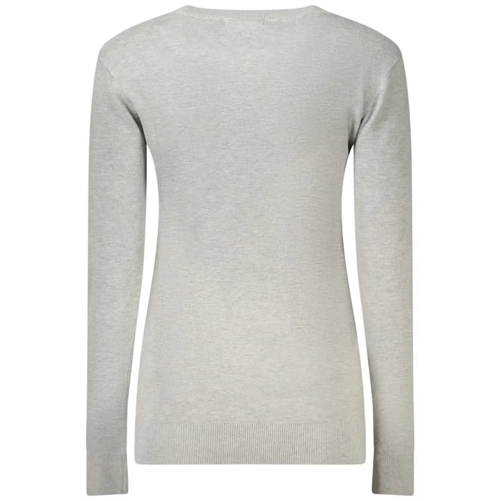 Guess Jeans Gray Viscose Womens Sweater