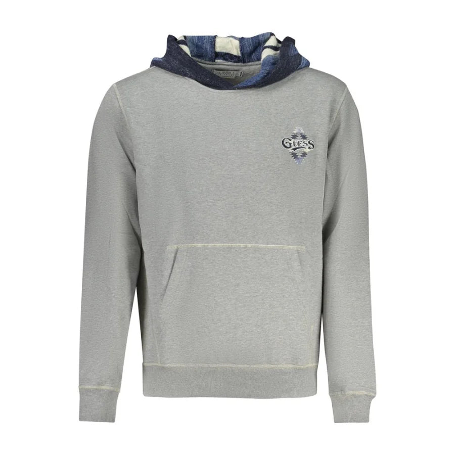 Guess Jeans Grigio Cotton Mens Sweatshirt
