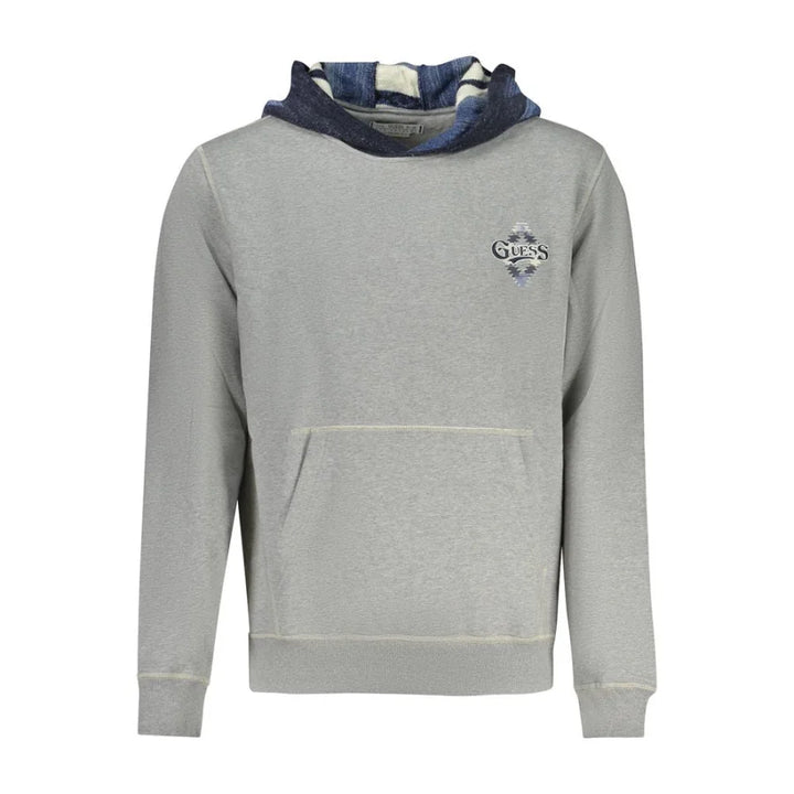 Guess Jeans Grigio Cotton Mens Sweatshirt