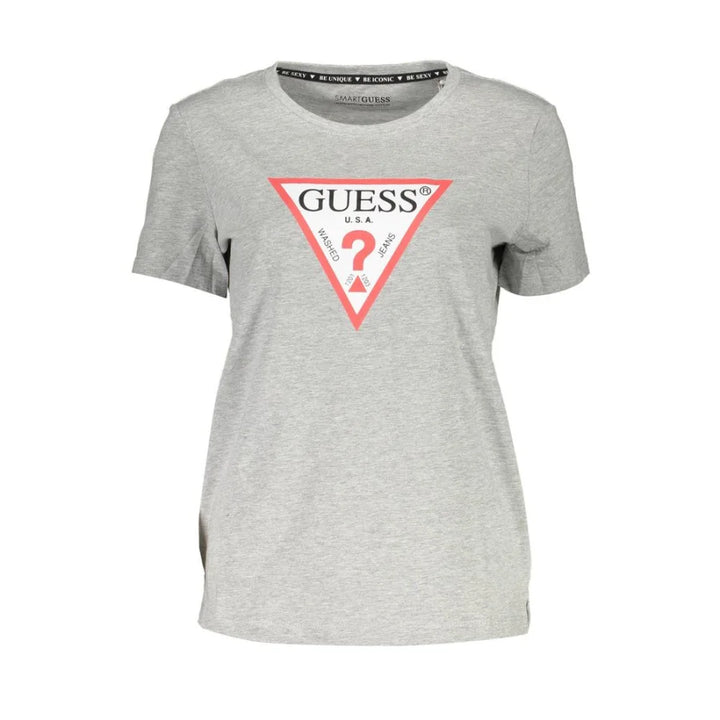 Guess Jeans Grigio Organic Cotton Woman T-Shirt