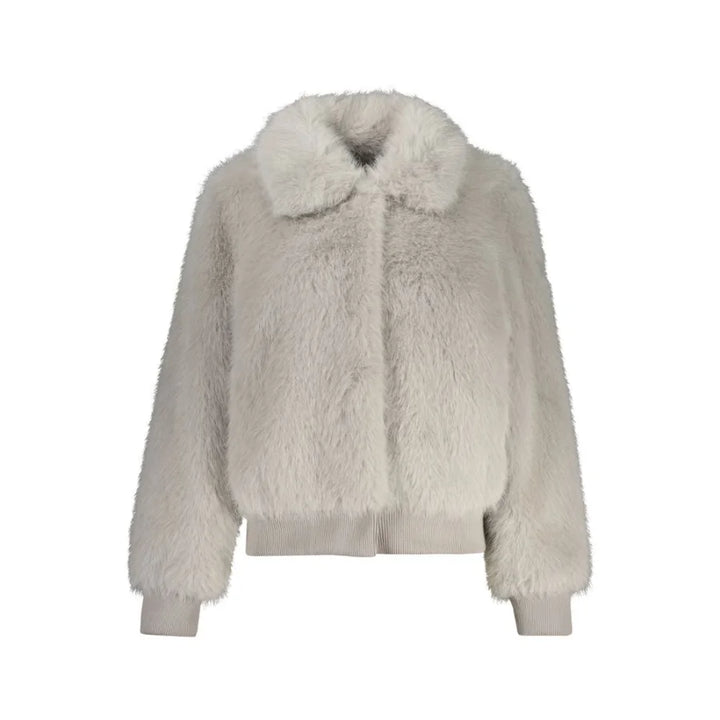 Guess Jeans Grigio Polyester Women Jacket