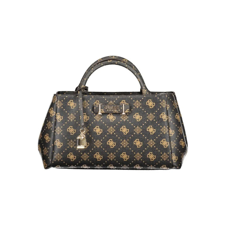 Guess Jeans Marrone Poliuretano Women Handbag