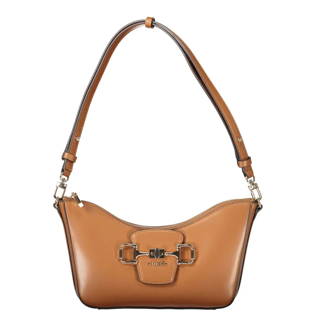 Guess Jeans Marrone Polyurethane Women Handbag