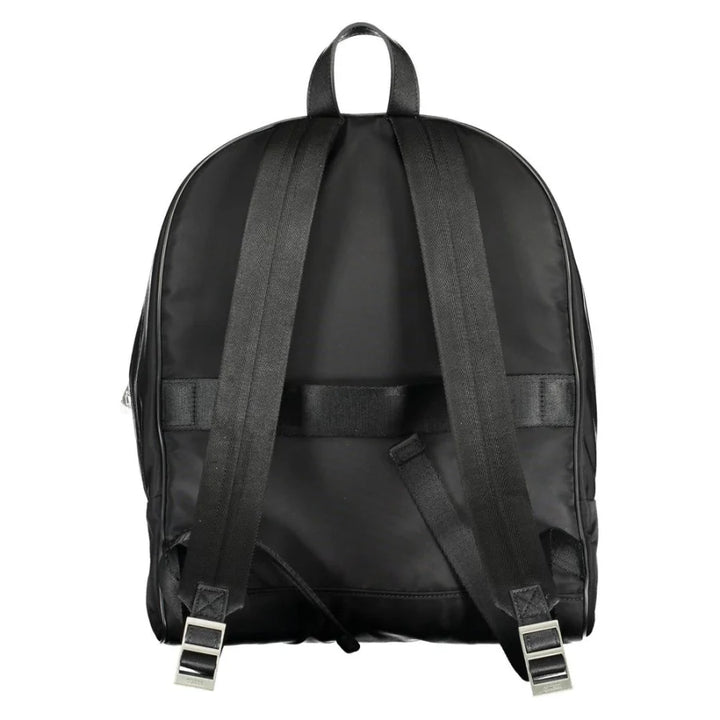 Guess Jeans Nero Nylon Men Backpack