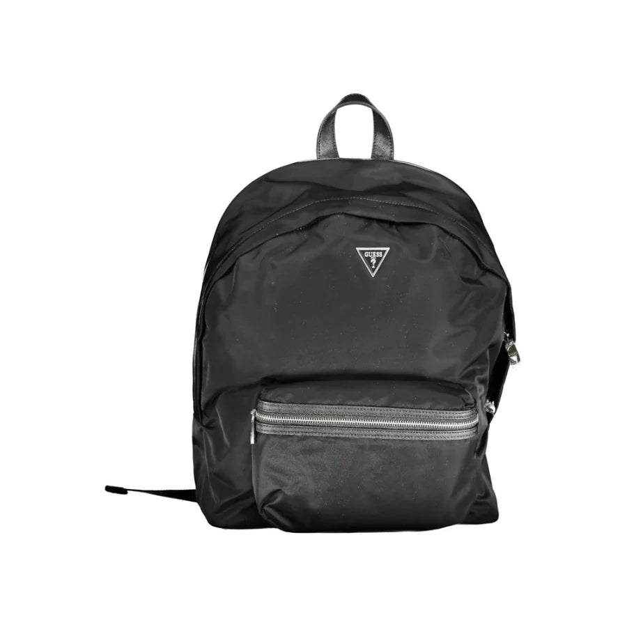 Guess Jeans Nero Nylon Men Backpack