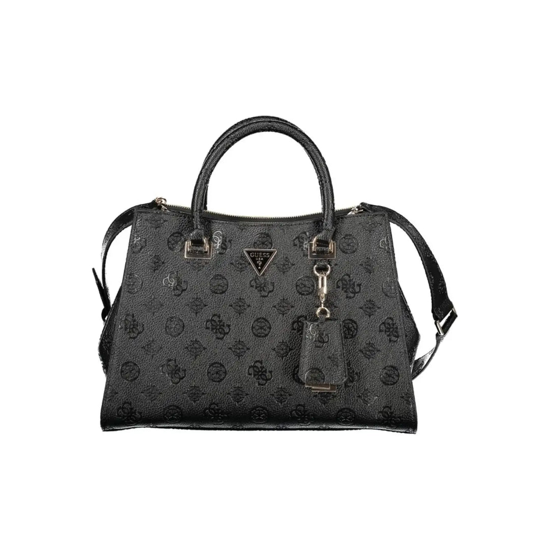 Guess Jeans Nero Poliuretano Woman Handbag
