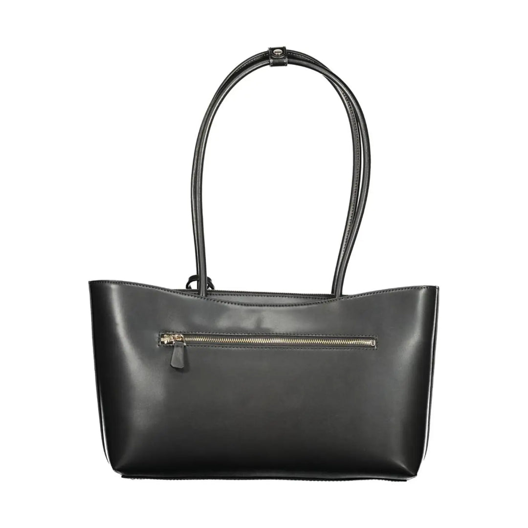 Guess Jeans Nero Poliuretano Woman Handbag